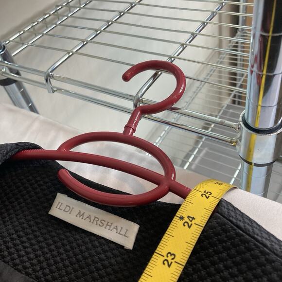 Vintage Ildi Marshall Women's Black Silk Tweed Blazer Size 12 Rhinestone Buttons - Picture 3 of 13